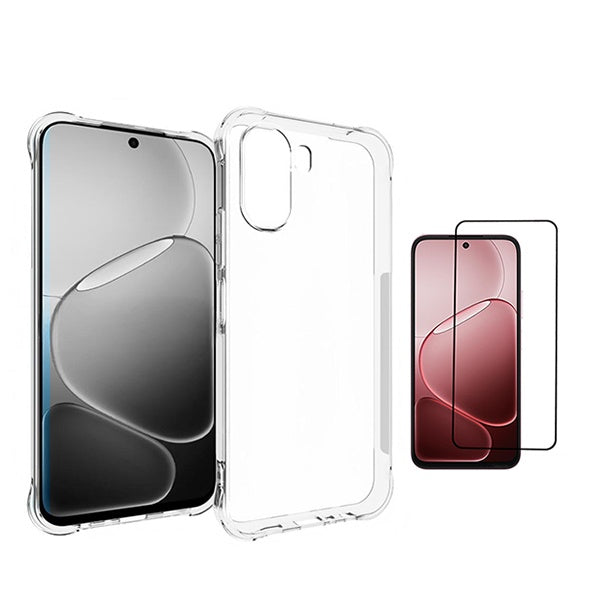 Kit Capa Superprotect Anti-Shock + Vidro Temperado PHONECARE Para Oppo A6x - Transparente