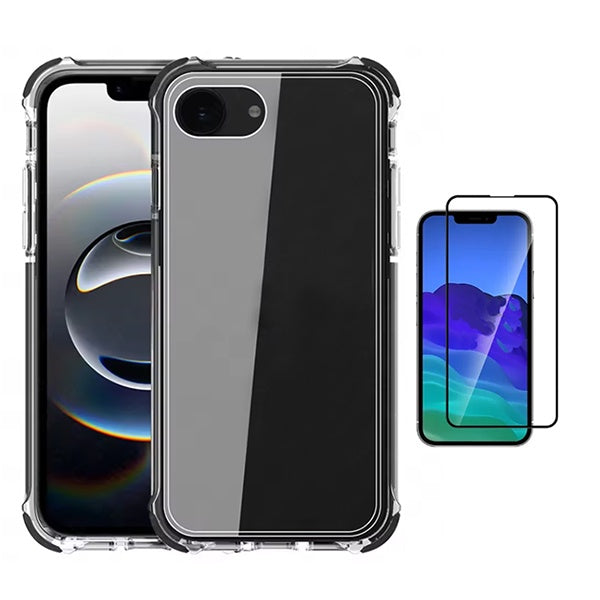 Kit Capa Superprotect Anti-Shock + Vidro Temperado PHONECARE Para Apple iPhone 17e - Transparente