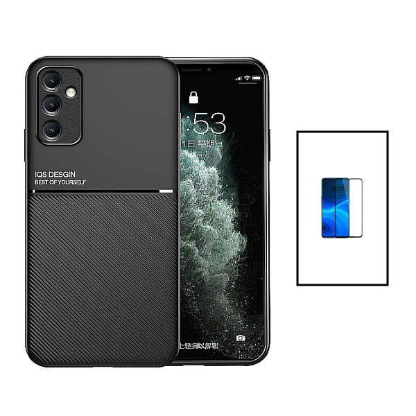 Kit Capa Magnetic Lux + 5D Full Cover para Samsung Galaxy A14 5G - Preto