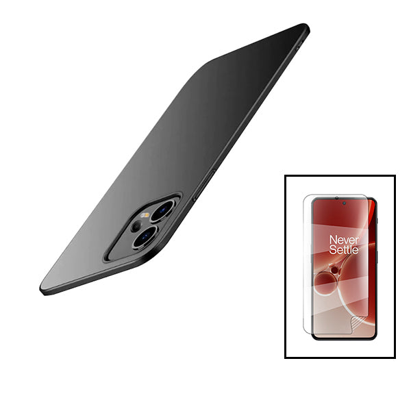 Kit Película Hydrogel Full Cover Frente + Capa SlimShield para Xiaomi Redmi Note 12 Pro+ - Preto