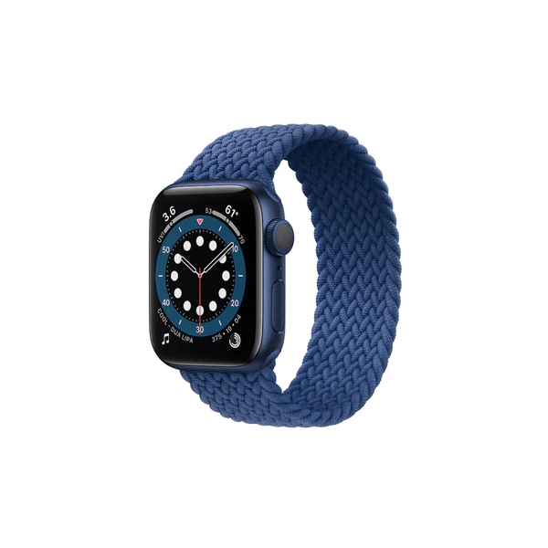 Bracelete Braided Solo NylonSense para Apple Watch SE (2022) - 40mm (Pulso:166-176mm) - Azul Escuro