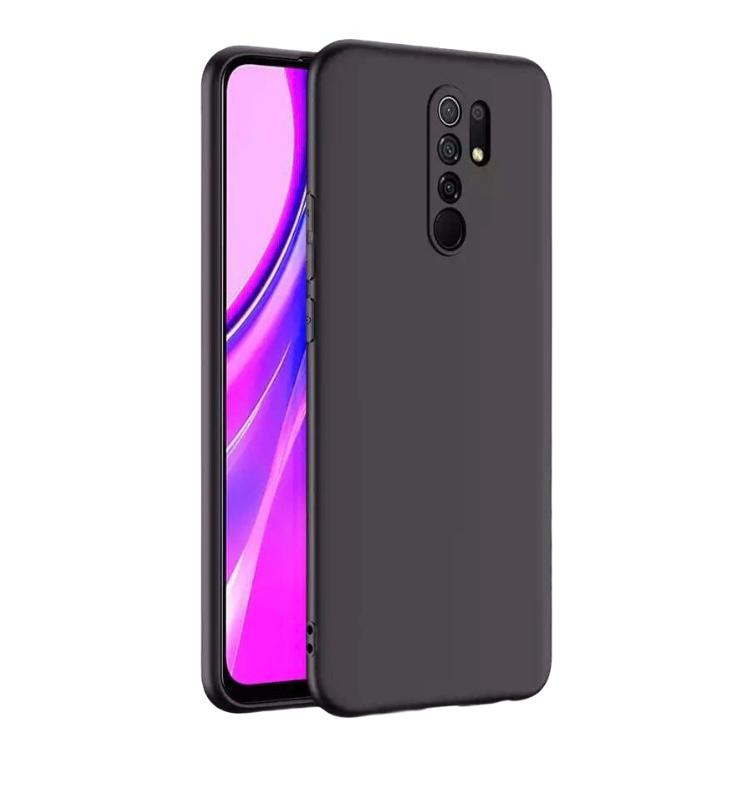 Capa Silicone Líquido para Xiaomi Redmi 9 Prime - Preto