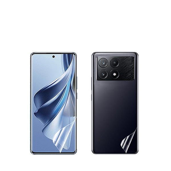 Kit Película Hydrogel Full Cover Frente e Verso para Xiaomi Poco X6 Pro - Transparente