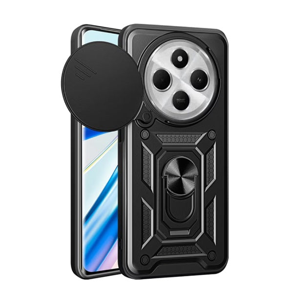 Capa Magnetic Slide Window Phonecare Para Xiaomi Redmi 14C 5G - Preto