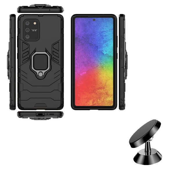 Kit Suporte Magnético de Carro + Capa 3X1 Military Defender para Samsung Galaxy A51