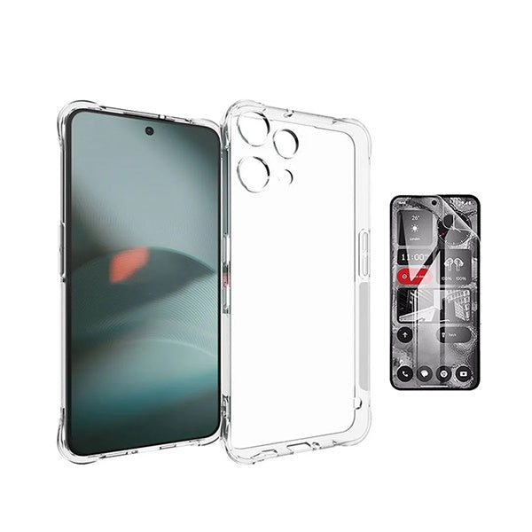 Kit Capa Superprotect Anti-Shock + Pelicula Hydrogel Frente PHONECARE Para Nothing Phone (3a) Lite - Transparente