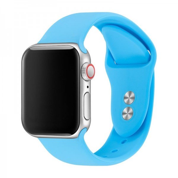 Bracelete SmoothSilicone para Apple Watch SE (2022) - 40mm - Azul Céu