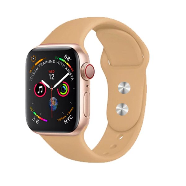 Bracelete SmoothSilicone para Apple Watch Series 4 - 44mm - Cor de Pele