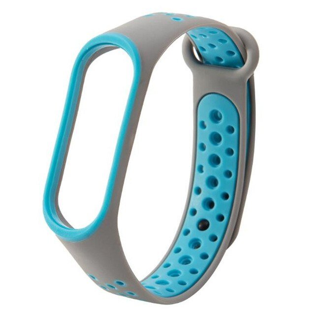 Bracelete SportyStyle para Xiaomi Mi Band 4 - Cinza / Azul