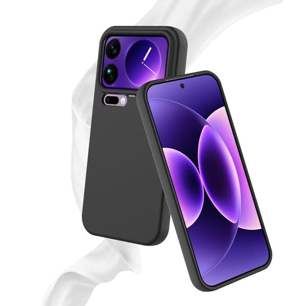 Kit Vidro Temperado + Capa Silicone Líquido + Suporte L PHONECARE Para Xiaomi 17 Pro Max 5G - Preto