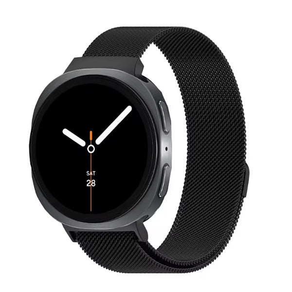 Bracelete Milanese Loop Fecho Magnético PHONECARE Para Samsung Galaxy Watch9 LTE - 40 mm  - Preto