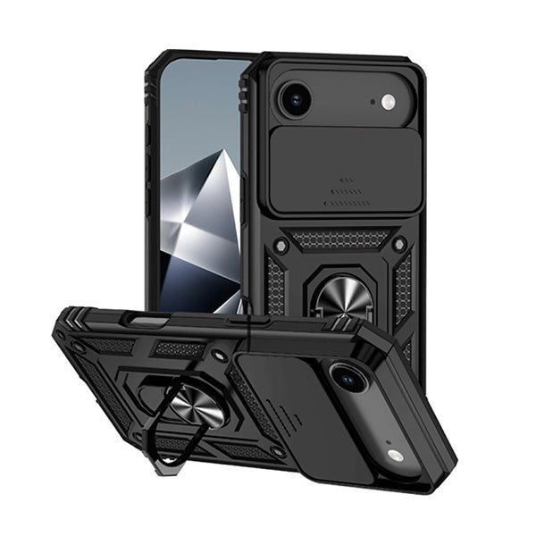 Kit Película Hydrogel Frente + Capa Magnetic Slide Window + Suporte Magnético Reforçado  PHONECARE Para Apple iPhone 17 Air - Preto
