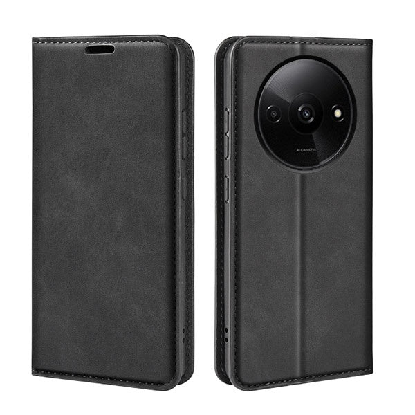 Capa Magneticflipwallet para Xiaomi Redmi A3 - Preto