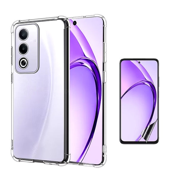 Kit Capa Superprotect Anti-Shock + Pelicula Hydrogel Frente Para Oppo A80 5G - Transparente