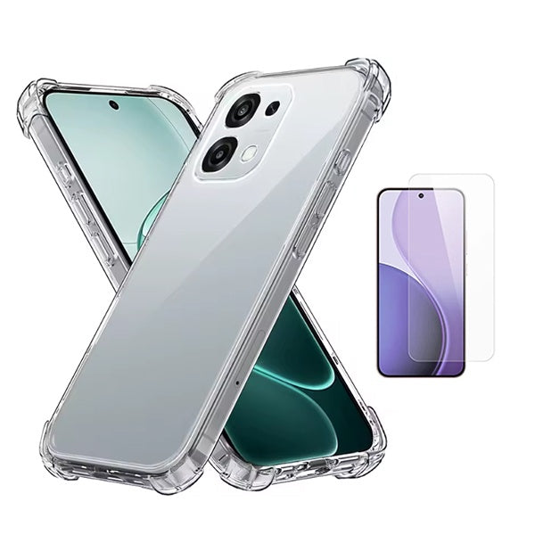 Kit Capa Superprotect Anti-Shock + Película de Vidro Clearglass PHONECARE Para Oppo A6 Pro 4G - Transparente