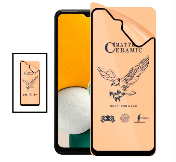 Kit 2 Vidros Temperados CeramicGlass Full Cover para Samsung Galaxy A53 5G - Transparente/Preto