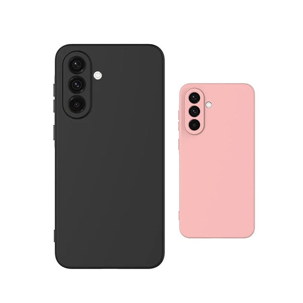 Kit 2x Capa Silicone Líquido PHONECARE Para Samsung Galaxy A37 5G - Preto / Rosa