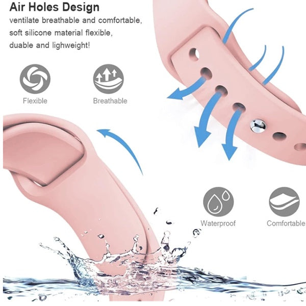 Bracelete Smoothsilicone PHONECARE Para Garmin Venu 4 - 45 mm - Rosa