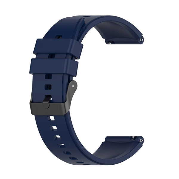 Bracelete Smoothsilicone Com Fivela PHONECARE Para Garmin vivoactive 6 - Azul Escuro
