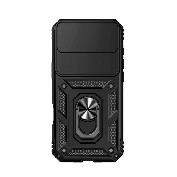 Kit Vidro Clearglass + Capa Magnetic Slide Window + Suporte Magnético PHONECARE Para Apple iPhone 17 Air - Preto