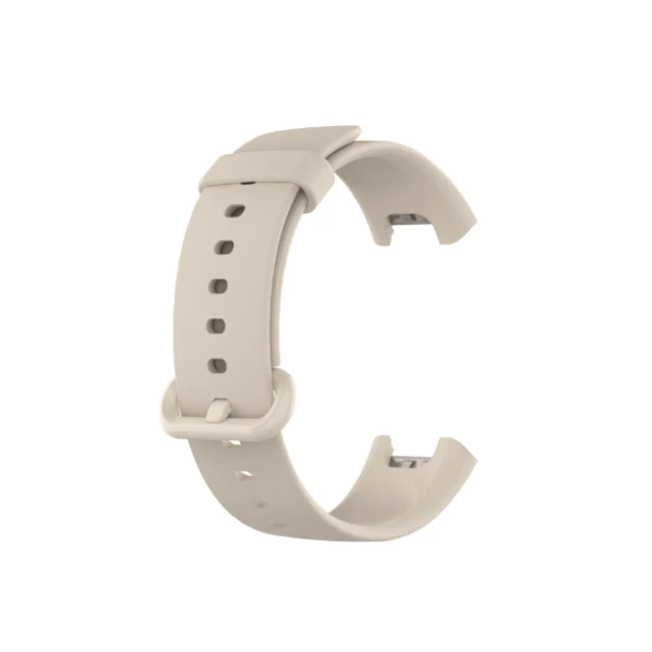 Bracelete SmoothSilicone Com Fivela para Xiaomi Redmi Watch 3 - Beje