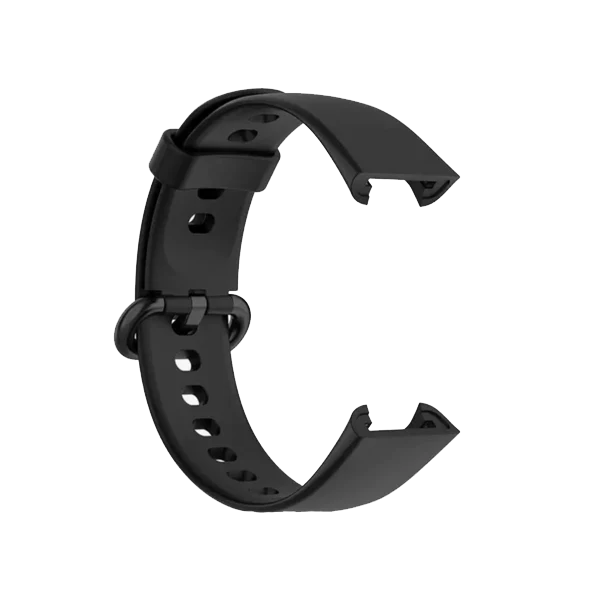 Bracelete SmoothSilicone Com Fivela para Xiaomi Redmi Watch 3 - Preto