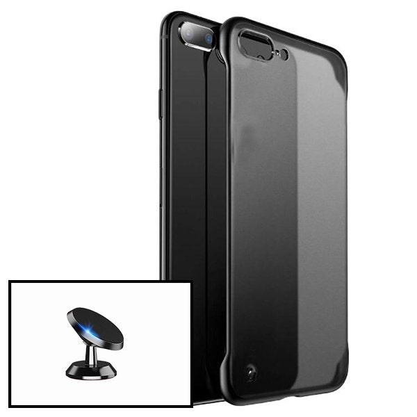 Kit Suporte Magnético de Carro + Capa Naked Bumper para iPhone SE 2022