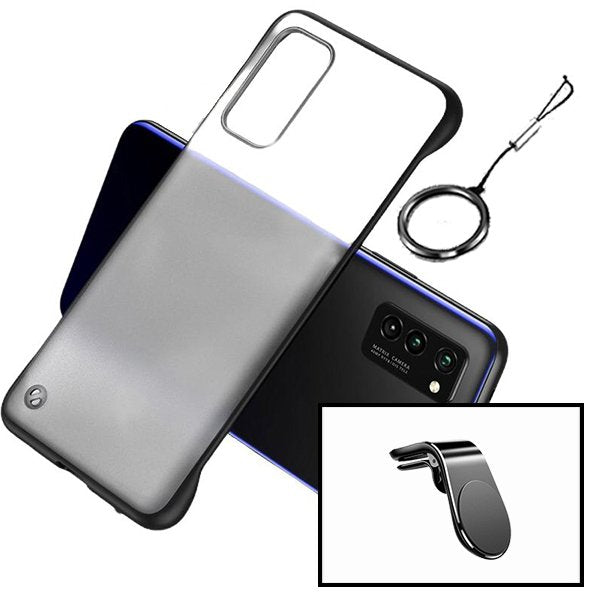 Kit Suporte Magnético L Safe Driving Carro + Capa Invisible Bumper para iPhone 6s