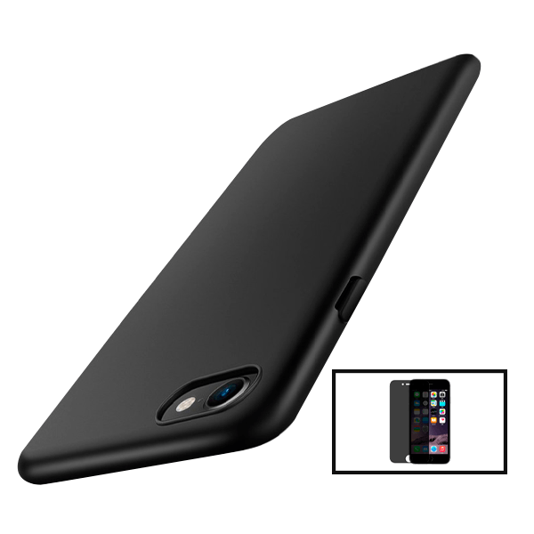 Kit Película 5D Anti-Spy + Capa SlimShield para iPhone SE 2022 - Preto