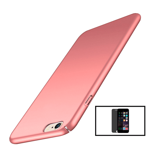 Kit Película 5D Anti-Spy + Capa SlimShield para Apple iPhone SE 2022 - Rosa
