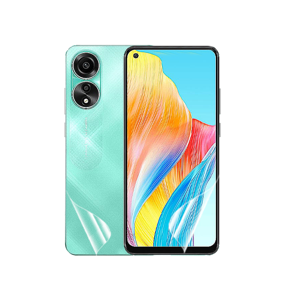 Película Hydrogel Full Cover Frente e Verso para Oppo A78 4G - Transparente