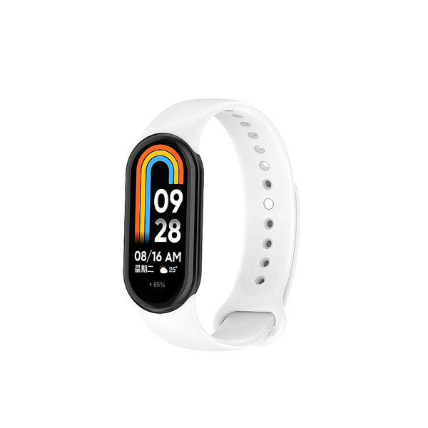 Bracelete SmoothSilicone para Xiaomi Mi Band 8 - Branco