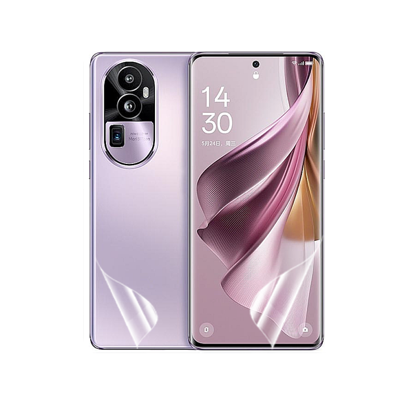 Película Hydrogel Full Cover Frente e Verso para Oppo Reno10 Pro+ Plus 5G - Transparente